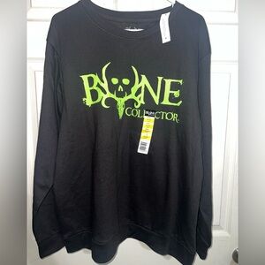 Bone Collector Men's Black Crewneck Sweater